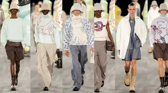 Dior muestra su lado artístico y animal para la moda masculina de París