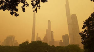 Nueva York deja estampas apocalípticas por la contaminación de incendios forestales en Canadá