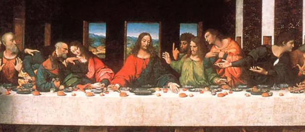 La Última Cena, pintura de Leonardo Da Vinci.