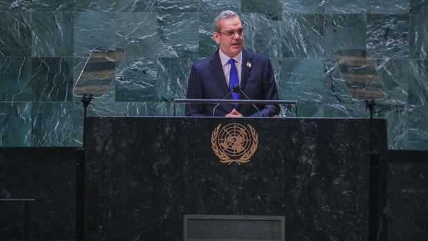 Presidente Abinader en su discurso en la ONU