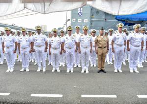 Armada Dominicana despide crucero nacional de instrucción para Guardiamarinas verano 2024