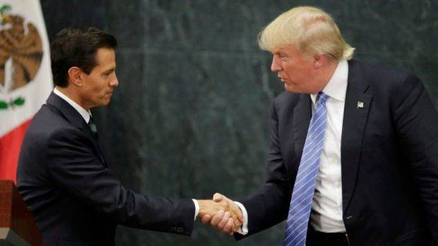 Enrique Peña Nieto y Donald Trump. 