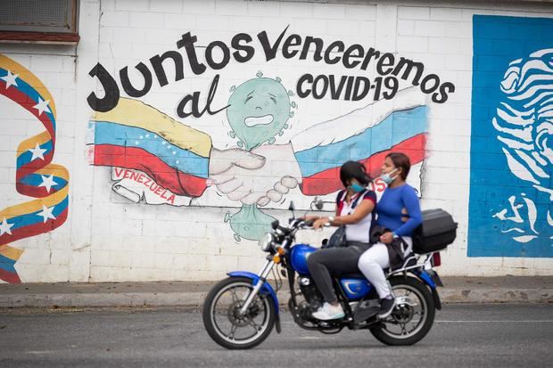 Imagen de archivo de un mural en Caracas, Venezuela.