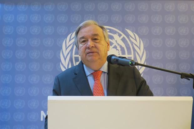 En la imagen, el secretario general de la Organización de Naciones Unidas, ONU, António Guterres.