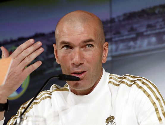 Técnico del Real Madrid, Zinedine Zidane.