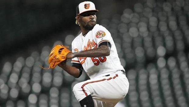 El lanzador relevista dominicano de los Orioles de Baltimore Miguel Castro.