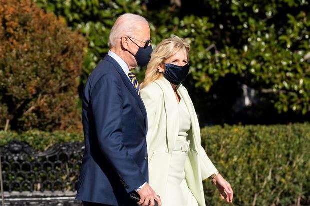 En la imagen, el presidente de Estados Unidos, Joe Biden y la primera dama, Jill Biden.