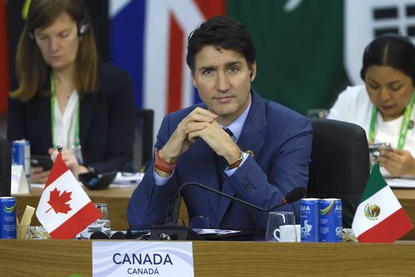 Fotografía de archivo del primer ministro de Canadá, Justin Trudeau. 