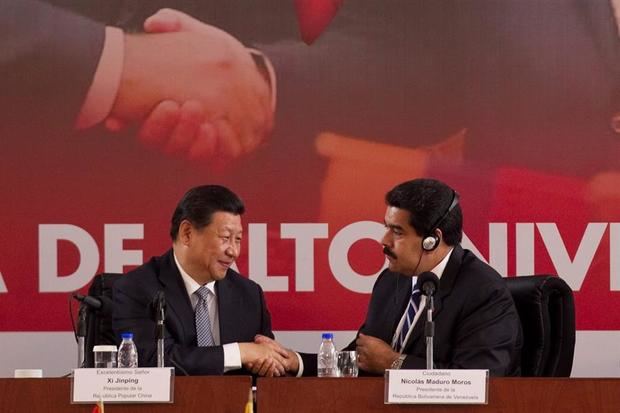 En la imagen, el presidente venezolano, Nicolas Maduro y su homólogo de China, Xi Jinping. 