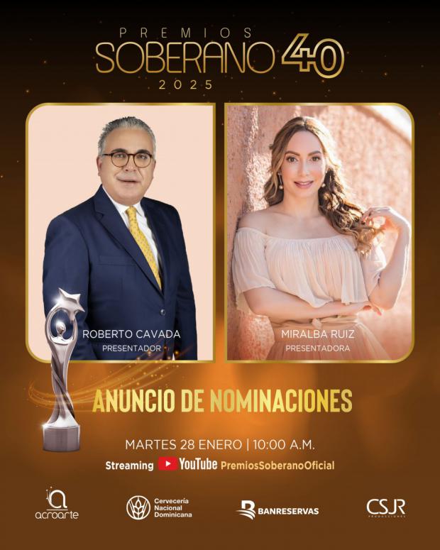 Nominados a Premios Soberano 2025 serán anunciados por Acroarte el 28 de enero