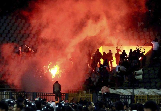Tragedia en El Cairo en un partido de fútbol en 2012. 