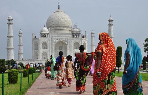 Taj Mahal, una de las Siete Maravillas del Mundo Moderno.