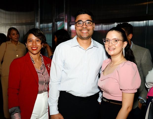 Katherine Estévez, Argenis Pérez y Salome Camilo.