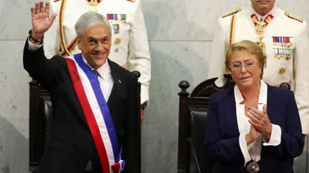 Cambio de mando entre Bachelet y Piñera