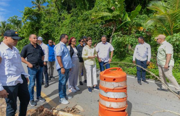 Raquel Peña implementa asistencia inmediata para afectados por lluvias en Samaná