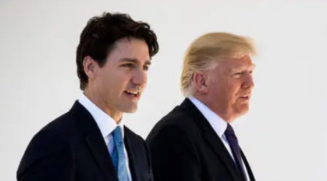 Trudeau y Trump.