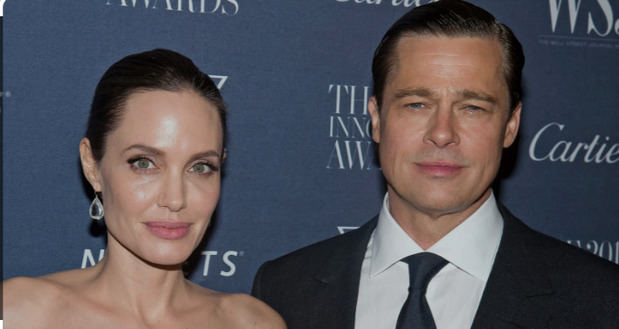 Angelina Jolie y el actor Brad Pitt.