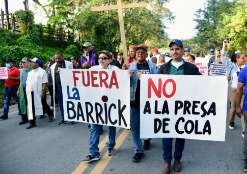 Organizaciones políticas respaldan marcha en contra la minera Barrick Gold