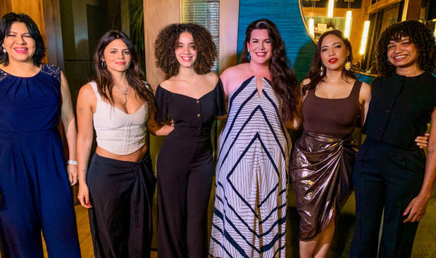 Johanna Almánzar, Techy Fatule, Avril R. Lazala, María del Mar, Sabrina Estepan y Amanda Sánchez.