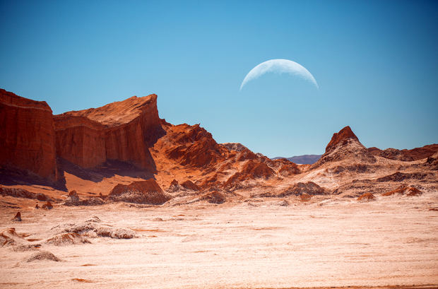 El Desierto de Atacama en Chile.