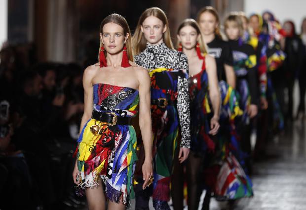 Versace en la Semana de la Moda en Milan