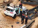 Doce unidades de emergencia atienden accidente vehicular en Evaristo Morales: 911 coordinó la asistencia del rescate