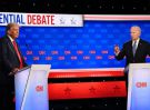 Trump, agresivo y confiado, carga contra un titubeante Biden en un debate decisivo